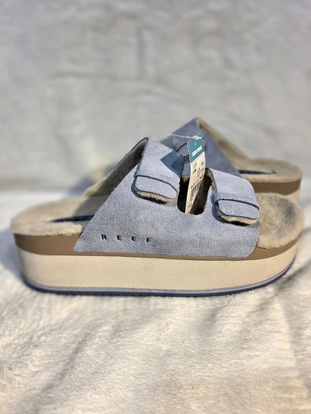 REEF Ojai Ciara Two-Strap Sandals Blue US 10 NWT